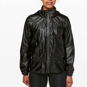 lululemon x Barry’s Stronger as One Jacket Matte Black Foil Size 8 NWT